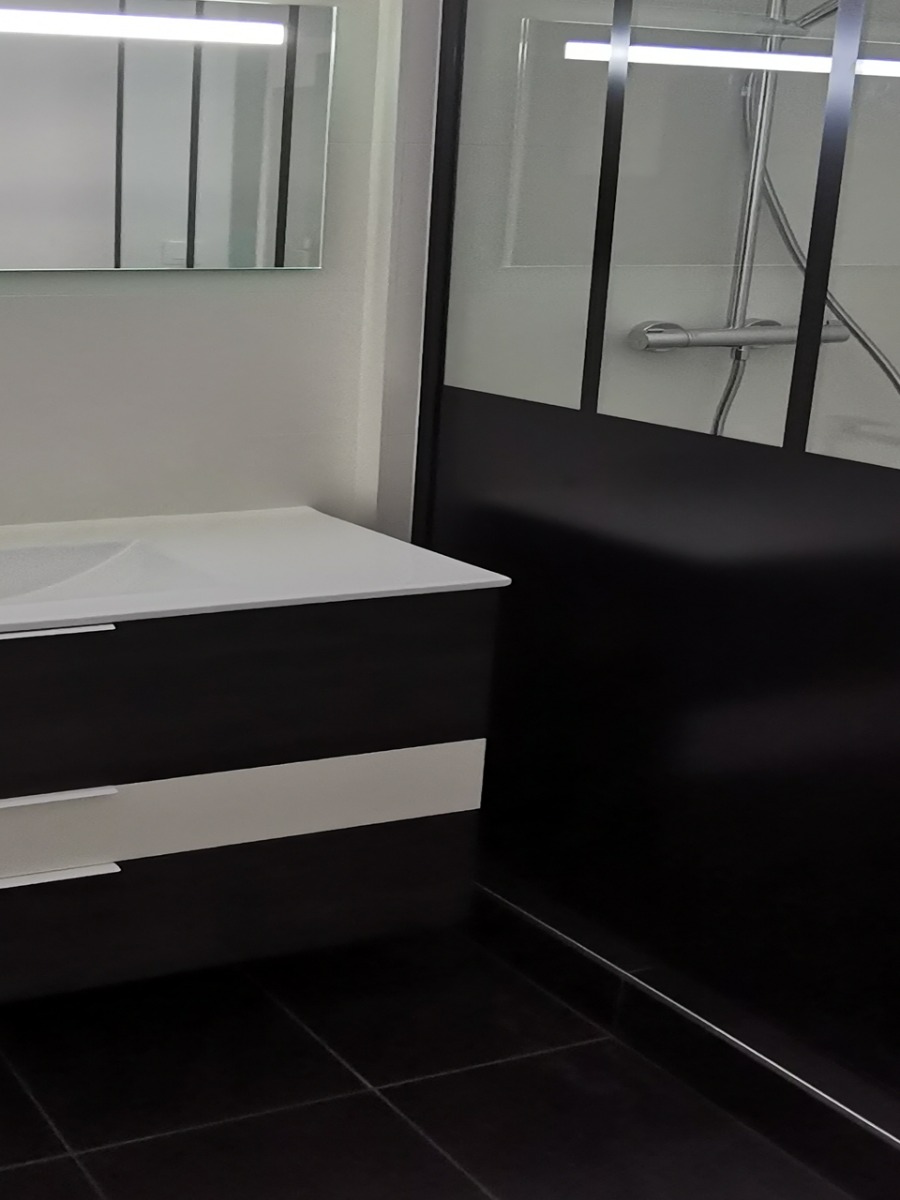 Réalisation carrelage salle de bains Giroud Carrelage Lyon